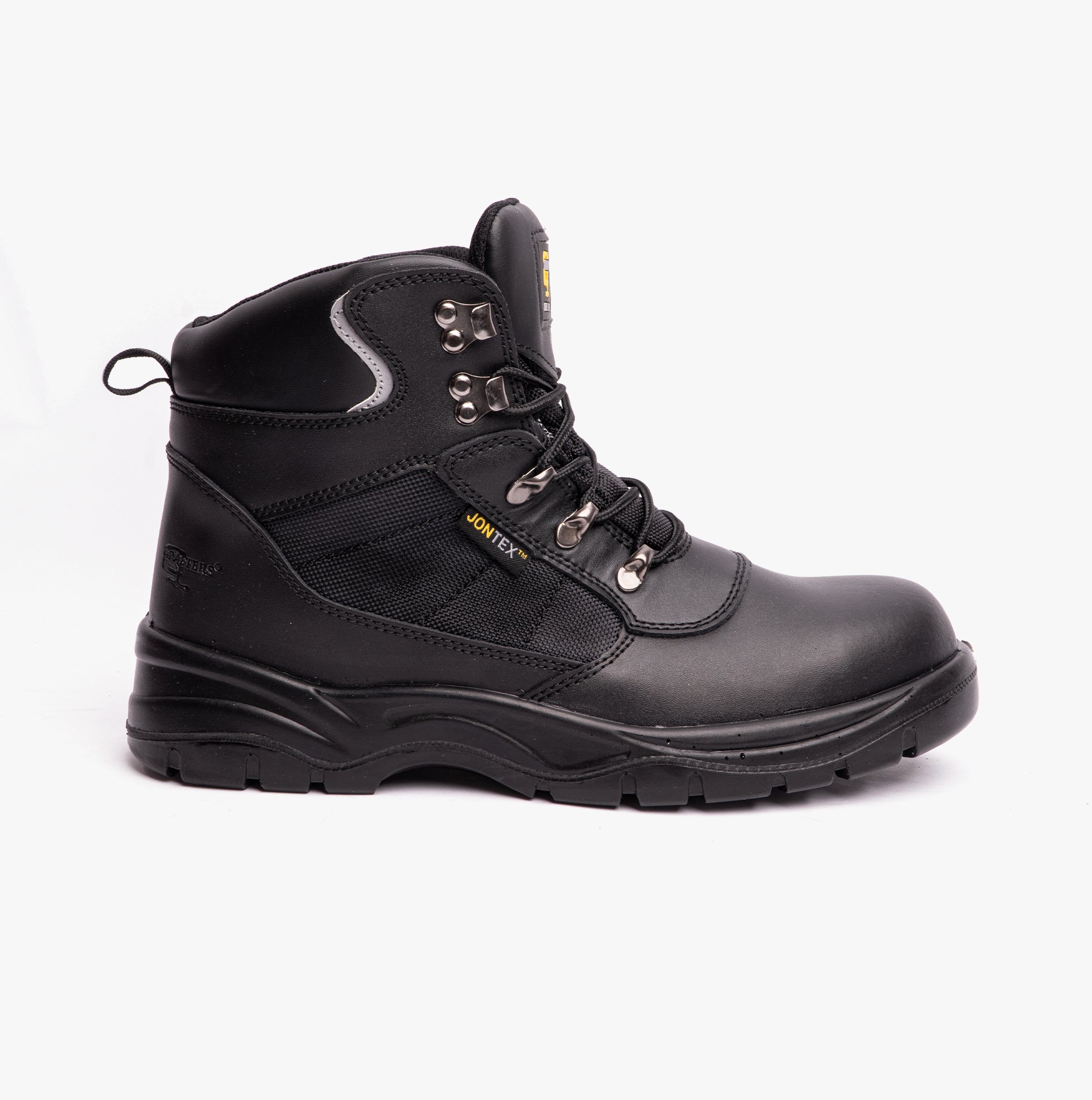 Grafters M161A Unisex Leather Safety Boots Black Shuperb