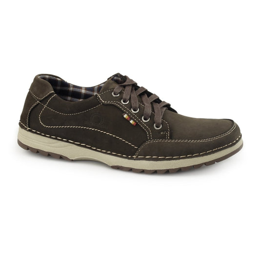 Chatham RYDER Mens Nubuck Casual Trainers Coffee - Shuperb