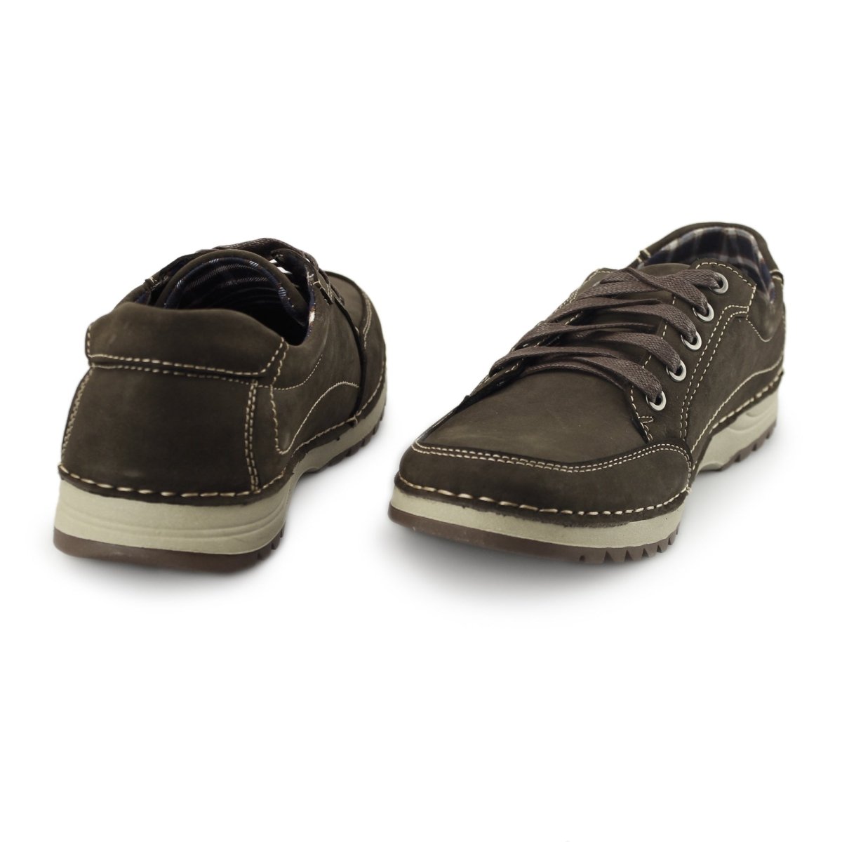 Chatham RYDER Mens Nubuck Casual Trainers Coffee - Shuperb