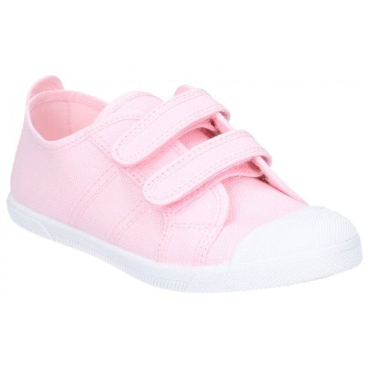 Flossy SASHA Infants Canvas Touch Fasten Trainers Pink - Shuperb