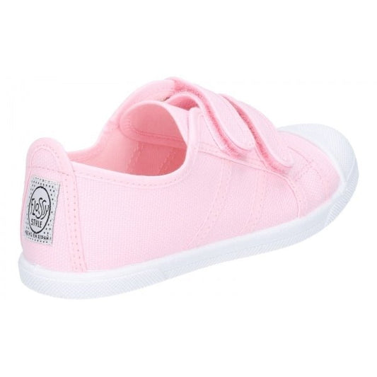 Flossy SASHA Infants Canvas Touch Fasten Trainers Pink - Shuperb