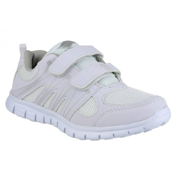 Mirak MILOS Womens Touch Fasten Trainers White - Shuperb