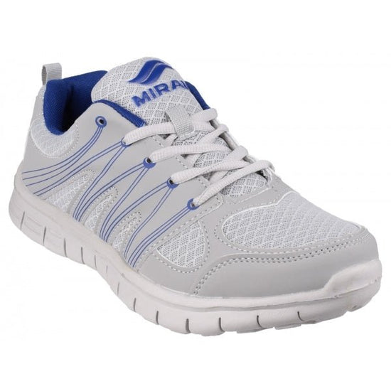 Mirak MILOS Mens Mesh Trainers Grey/Navy - Shuperb