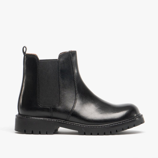 Shuperb STARSKY Kids Smooth Leather Chelsea Boots Black - Shuperb