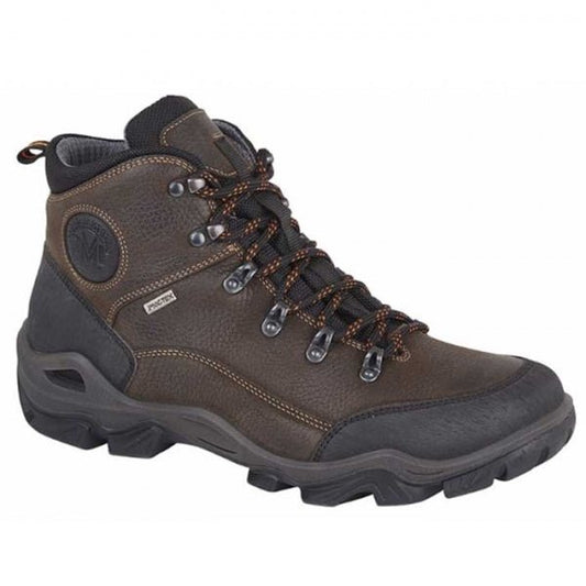 IMAC TILT Mens Leather Hiking Boots Dark Brown - Shuperb