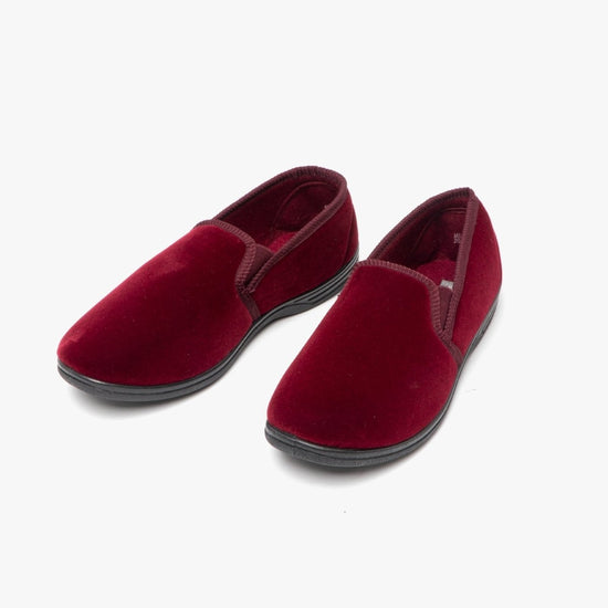 Zedzzz ROSS Mens Full Slippers Wine - Shuperb