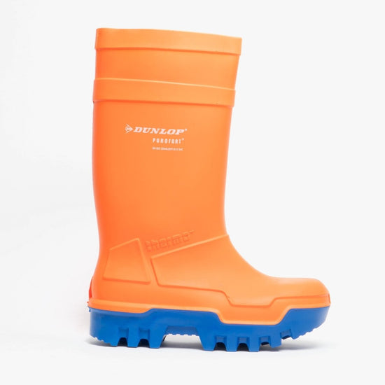 Dunlop PUROFORT Mens Safety Wellington Boots Orange - Shuperb