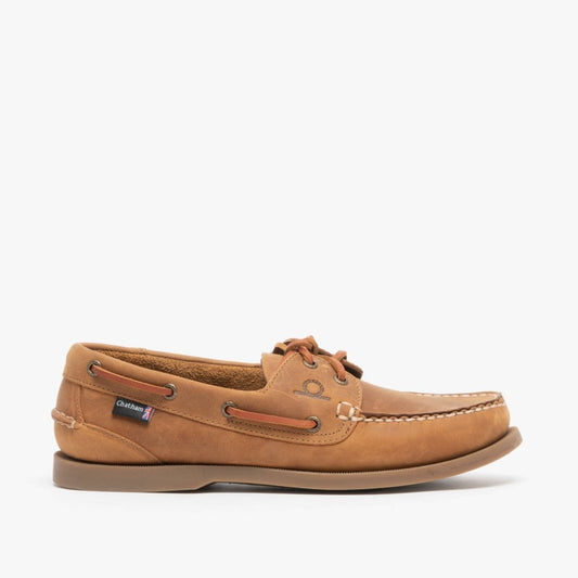 Chatham DECK G2 Mens Nubuck Leather Boat Shoes Walnut - Shuperb