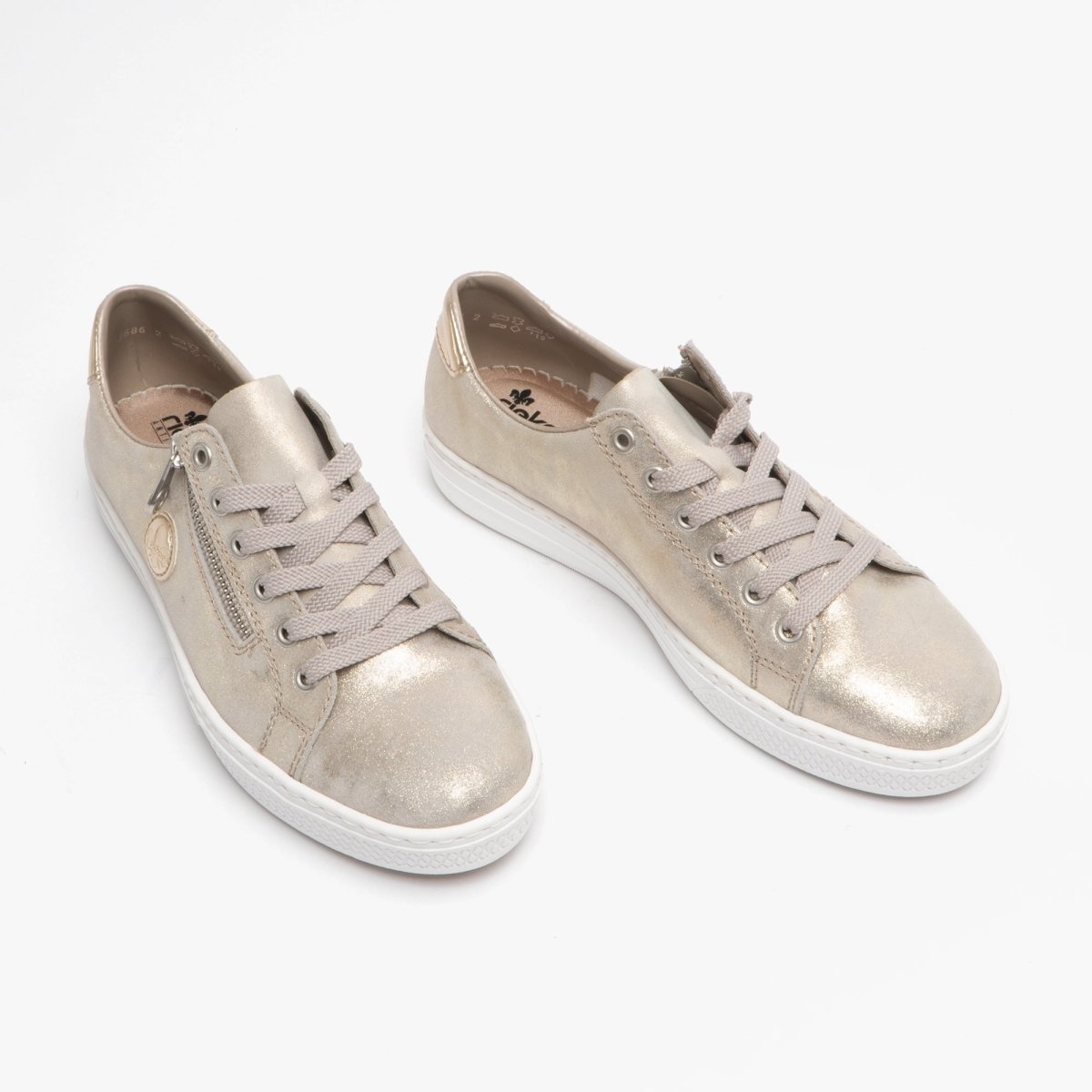 Rieker L59L8 - 62 Ladies Casual Trainers Gold - Shuperb