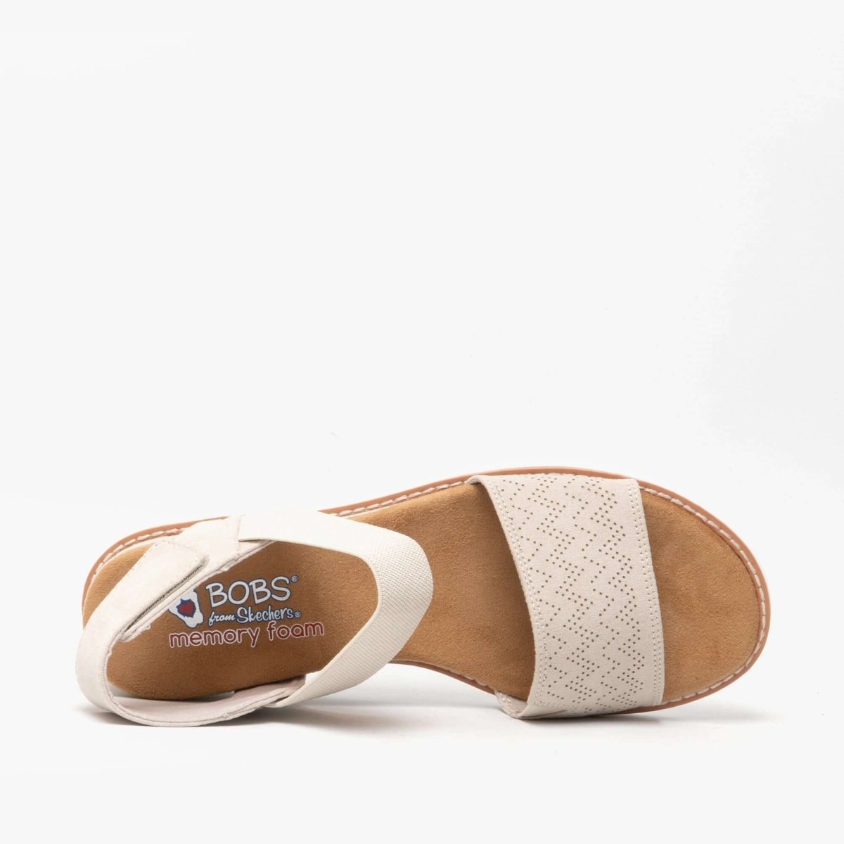 Skechers DESERT KISS Ladies Wedge Heel Sandals Off White - Shuperb