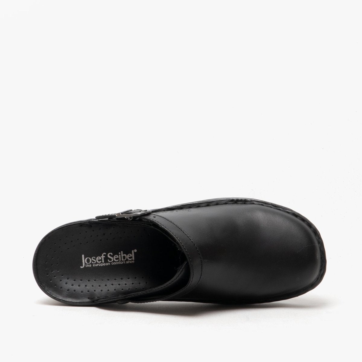 Josef Seibel BETSY Ladies Leather Mule Clogs Black - Shuperb