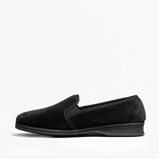 Mirak SHEPTON Mens Slippers Black - Shuperb