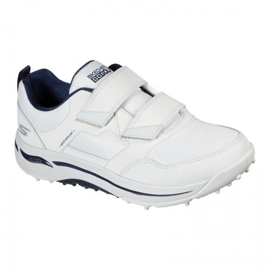 Skechers Golf GO GOLF ARCH FIT FRONT NINE Mens Leather Trainers White - Shuperb