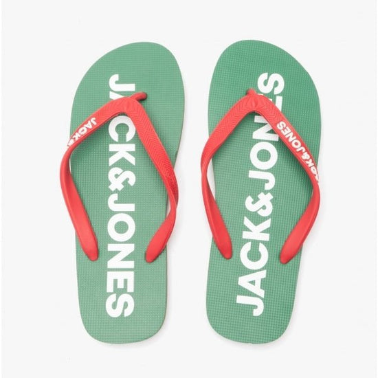 Jack & Jones LOGO POP Mens Rubber Flip Flops Amazon - Shuperb