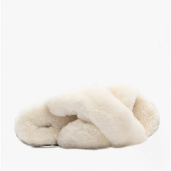 Shepherd LOVISA Ladies Sheepskin Mule Slippers Creme - Shuperb