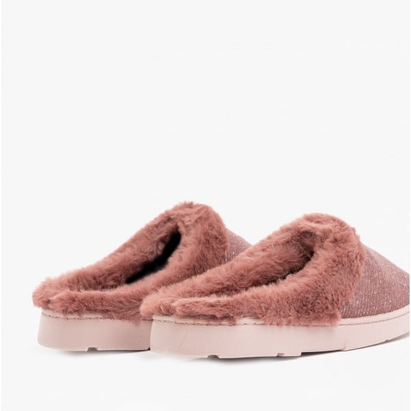 Dr Keller DECATOR Ladies Mule Slippers Pink - Shuperb