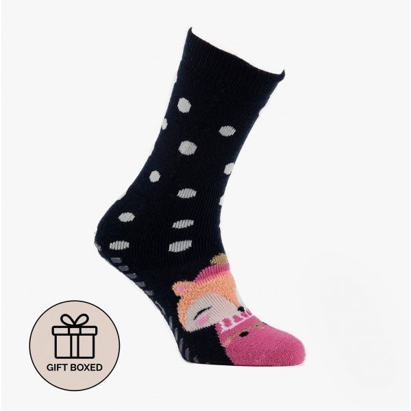 Totes Toasties ORIGINAL NOVELTY Ladies Slipper Socks Multi: - Shuperb