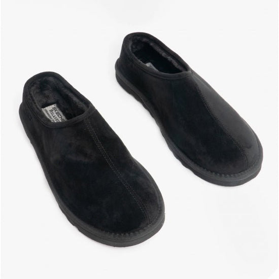 Skechers RENTEN LEMATO Mens Mule Slippers Black - Shuperb