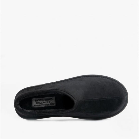 Skechers RENTEN LEMATO Mens Mule Slippers Black - Shuperb