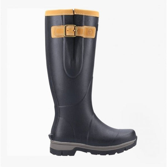 Cotswold STRATUS Unisex Rubber Wellington Boots Black - Shuperb