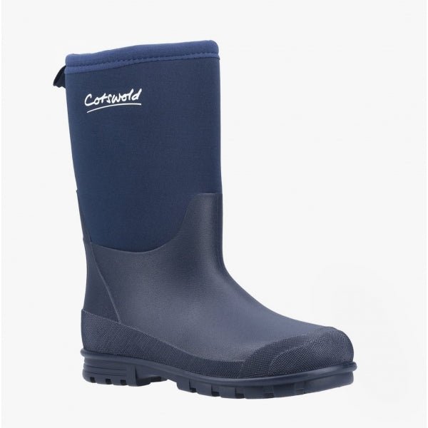 Cotswold Cotswold HILLY NEOPRENE Kids Wellington Boots Navy - Shuperb