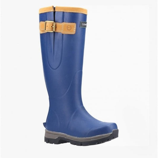 Cotswold STRATUS Unisex Rubber Wellington Boots Blue - Shuperb