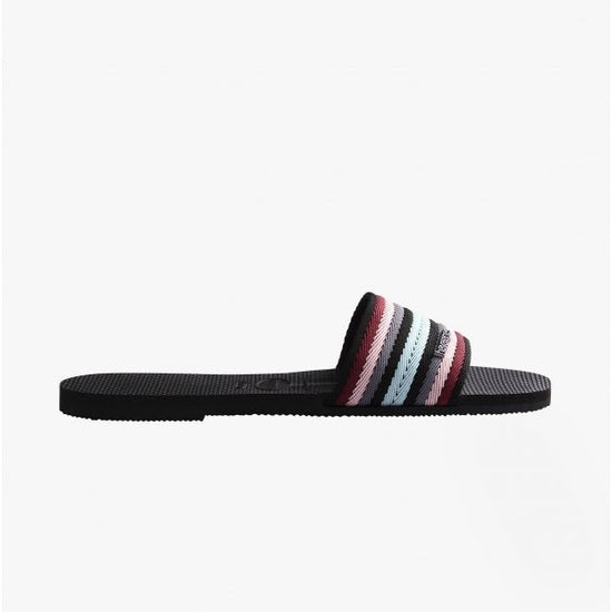 Havaianas HAV YOU MALTA MIX Ladies Sliders Black - Shuperb