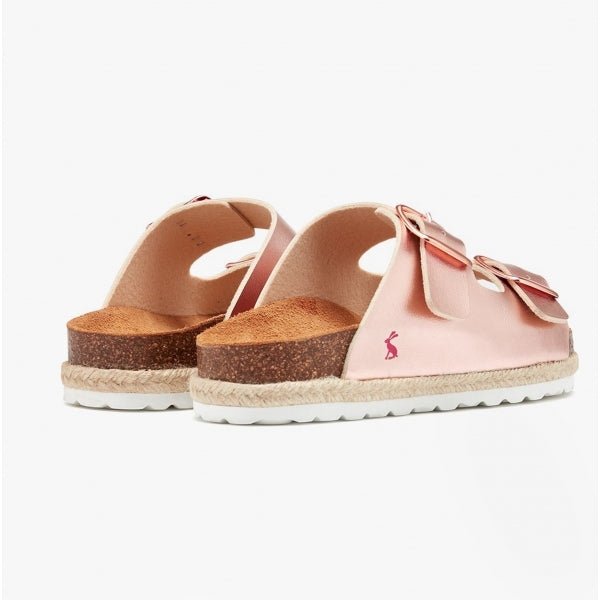 Joules REINA Ladies Slider Sandals Rose Gold - Shuperb