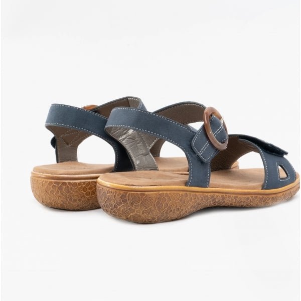 Dr Keller JOAN Ladies Strappy Sandals Navy - Shuperb