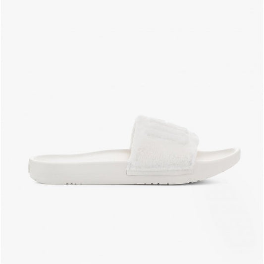 UGG MAHALIA Ladies Slider Sandals White Terry - Shuperb