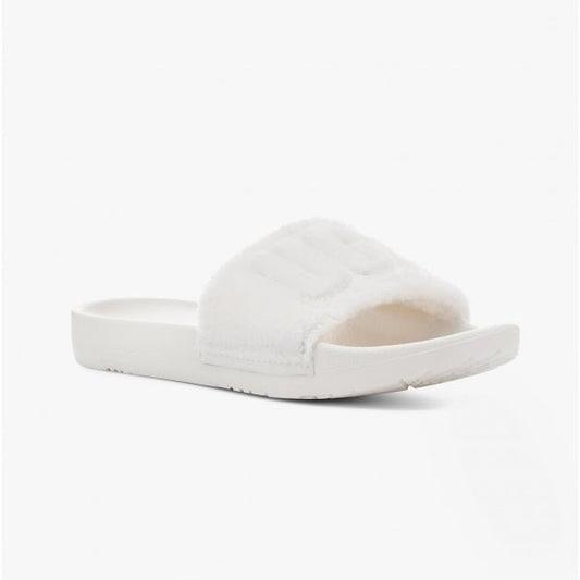 UGG MAHALIA Ladies Slider Sandals White Terry - Shuperb