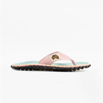 Gumbies ISLANDER Ladies Canvas Flip Flops Gecko - Shuperb