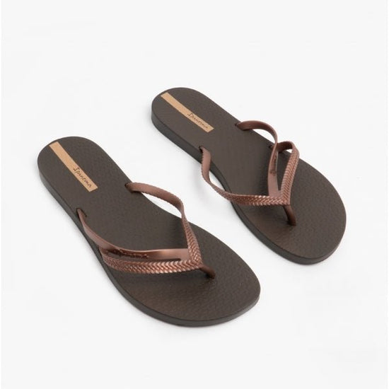 Ipanema BOSSA 21 Ladies Flip Flops Bronze - Shuperb