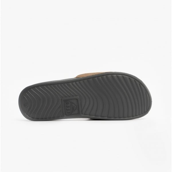 Reef REEF ONE SLIDE Mens Sliders Grey/Tan - Shuperb