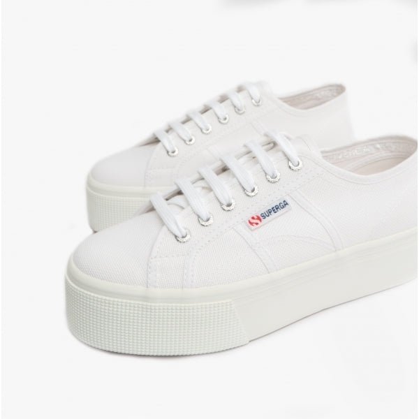 Superga 2790 LINEA UP AND DOWN Ladies Trainers White - Shuperb