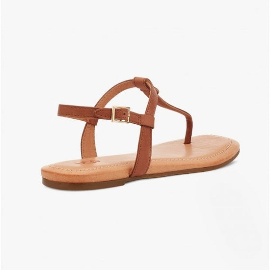 UGG MADEENA Ladies Leather Sandals Tan - Shuperb