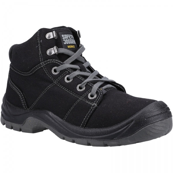 Safety Jogger DESERT S1P Mens Safety Boots Black - Shuperb