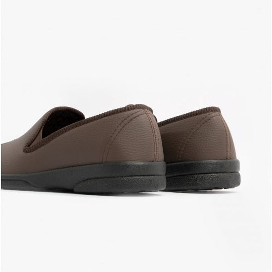 Sleepers SAMOS II Mens Full Slippers Brown - Shuperb