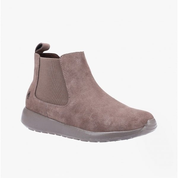 Hush Puppies LANA Ladies Suede Chelsea Boots Taupe - Shuperb