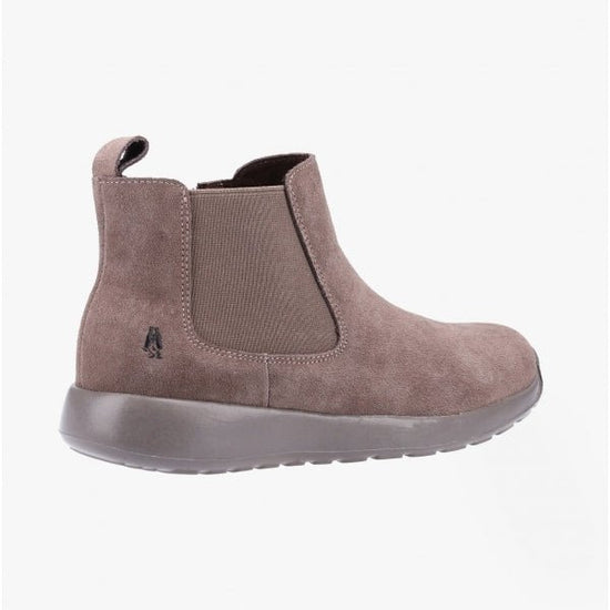 Hush Puppies LANA Ladies Suede Chelsea Boots Taupe - Shuperb