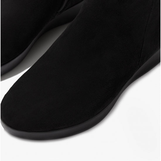 FitFlop SUMI Ladies Suede Ankle Boots Black - Shuperb