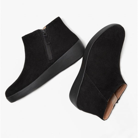 FitFlop SUMI Ladies Suede Ankle Boots Black - Shuperb