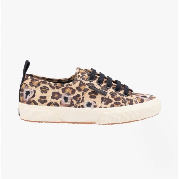 Superga 2750 RIPPED LEOPARD Ladies Trainers Classic Leopard/Black - Shuperb