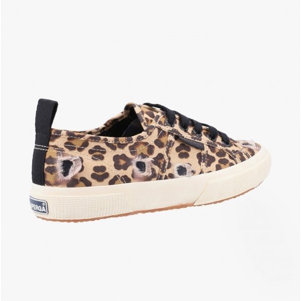 Superga 2750 RIPPED LEOPARD Ladies Trainers Classic Leopard/Black - Shuperb