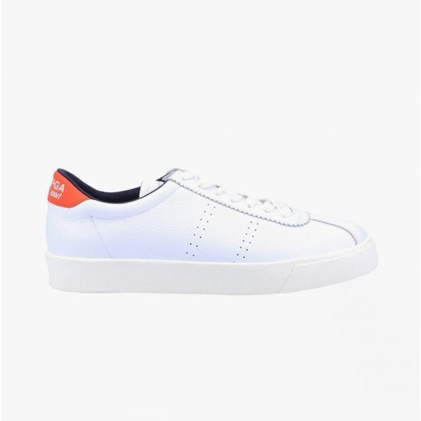 Superga 2843 CLUB S COMFORT Ladies Trainers Orange/Blue Navy - Shuperb