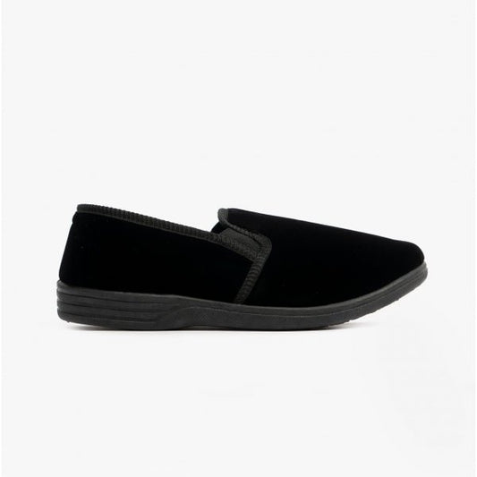 Zedzzz ROSS Mens Full Slippers Black - Shuperb