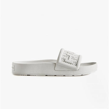 Hunter BLOOM ALGAE FOAM Ladies Sliders White - Shuperb