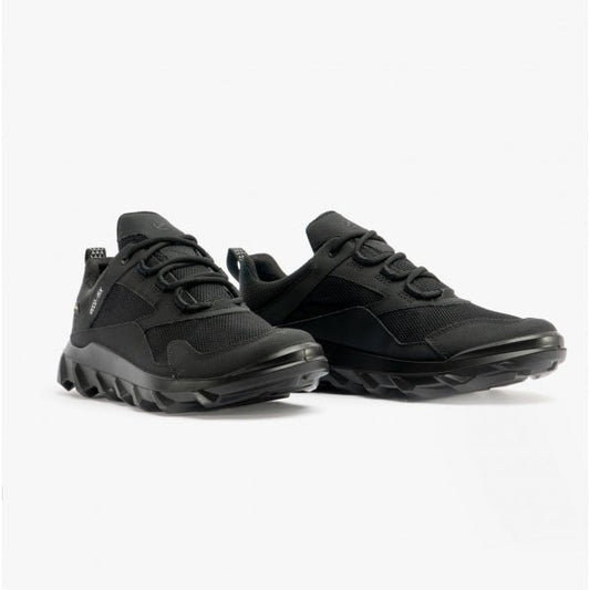 ECCO MX LOW GTX Ladies Waterproof Trainers Black - Shuperb