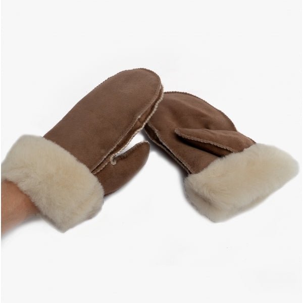 Shepherd FURUVIK Ladies Sheepskin Mittens Bronze - Shuperb