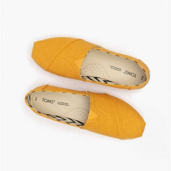 TOMS ALPARGATA Ladies Canvas Espadrille Yellow - Shuperb